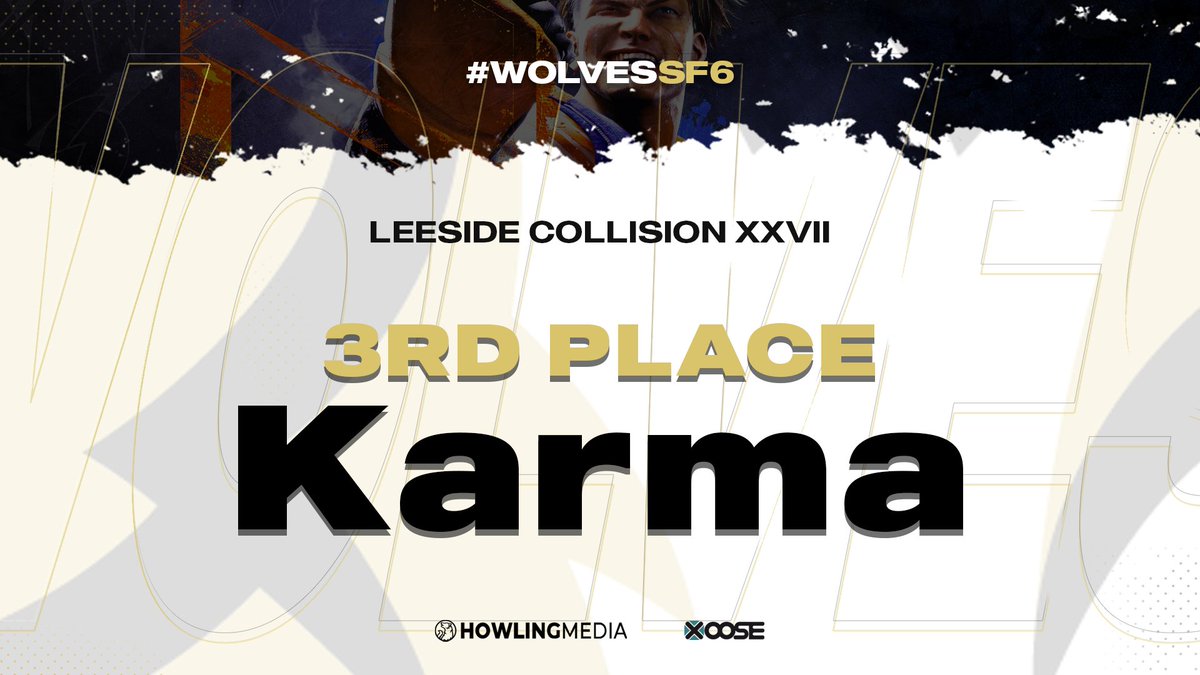 wolves_esports's tweet photo. Our #WolvesSF6 player @LordofKarmaFGC placed 3rd at "Leeside Collision XXVII" yesterday, ggwp!

#KeepHowling https://t.co/gpk4bzPRjR