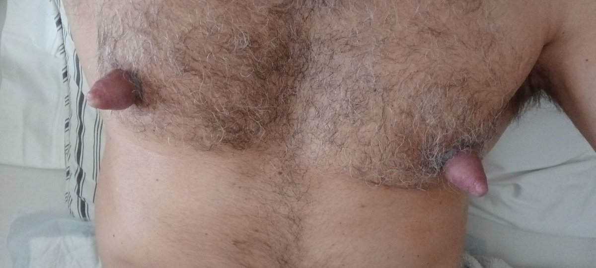 Come here, these chest dicks are ready. Are you? #nippleplay
