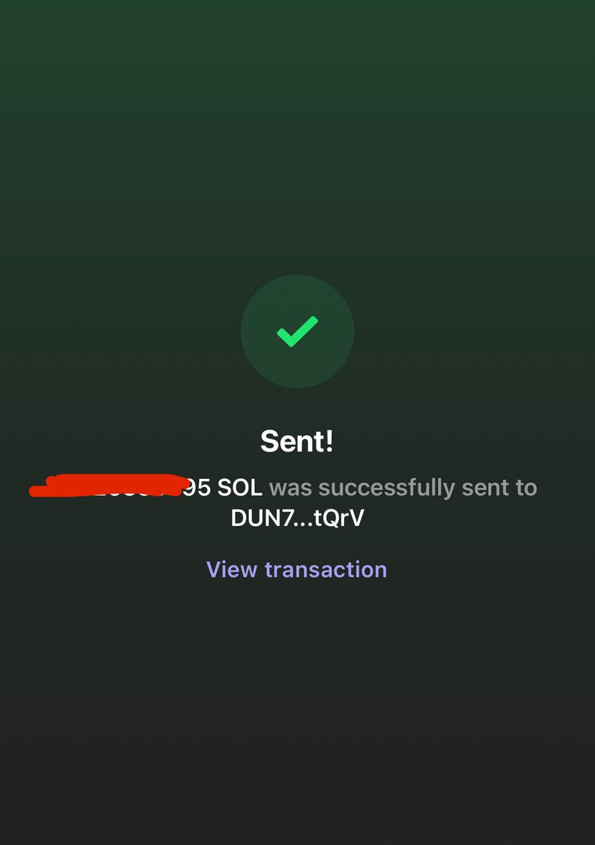 crypto_crores's tweet photo. Congrats! Sent you some SOL. Who’s next, guys? https://t.co/Z7fdonrVun
