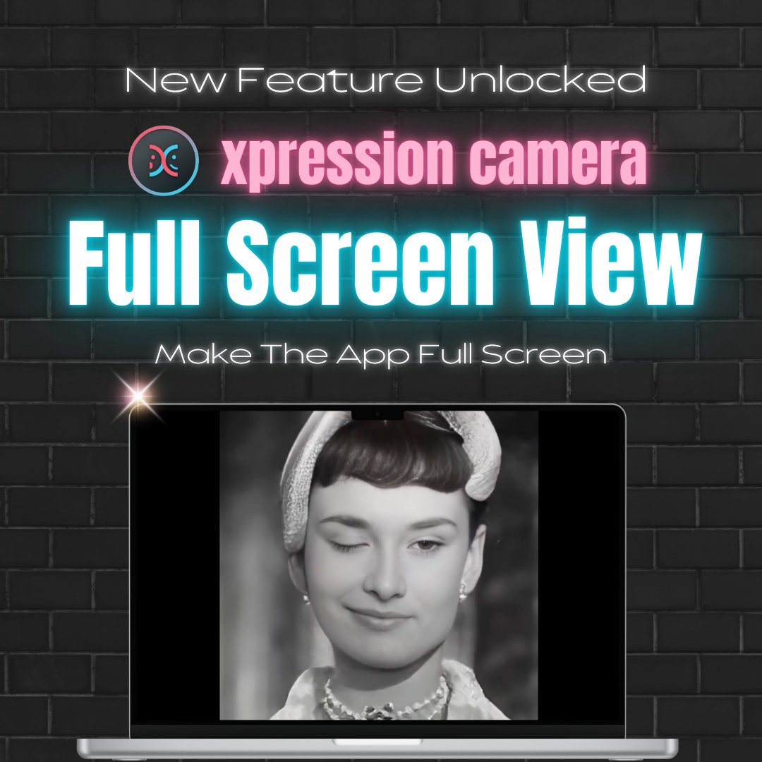 xpression_app's tweet image. โจ Full-Screen Mode is Here! โจ
xpression camera now supports Full-Screen Mode on both Mac and Windows! ๐ Simply activate it by switching the app to full screen mode to expand your avatar to the entire screen.๐ญ
Whether you're live streaming, presenting, or just having fun,โฆ