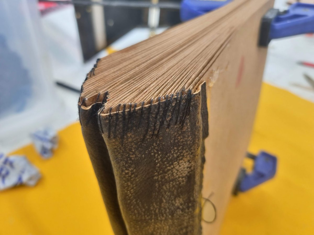 Too many photos condense into a single post!

Re-creating a leatherbound book from a certain film, this project began as some aluminium signboard and the remaining arms of an old leather jacket 

#maker #DIY #art #design #metalwork #props #film #metal #book #steampunk