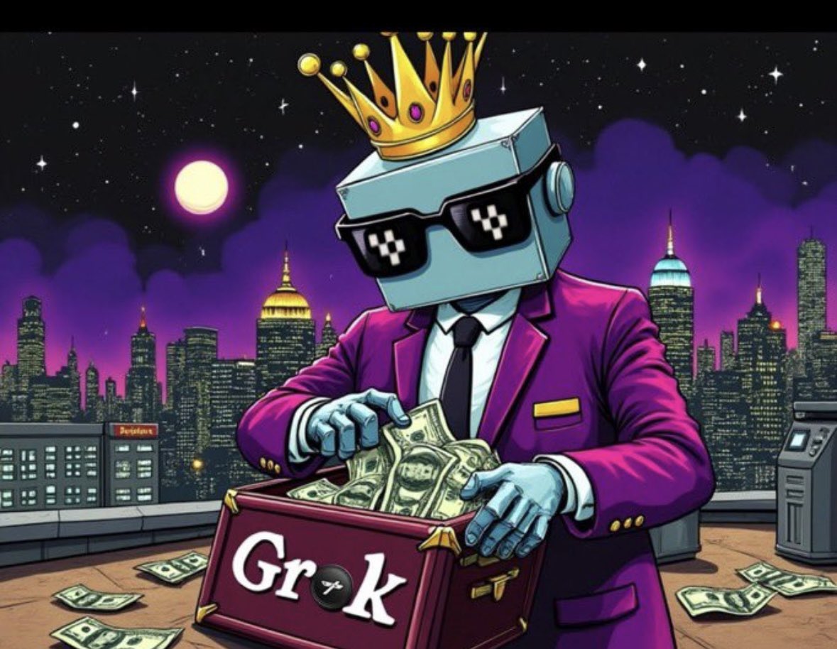 SteveKingman3's tweet image. #GROK sees a 75% upside explosion, simply off of the @grok  3 @xai release. The iterations for @grok won’t stop with just the release of grok3. As we progress, Elon is 50 steps ahead of the curve! I’m manifesting a 3000x for the #GROK community! 2025 is our year! $100B+ MC!💰💵