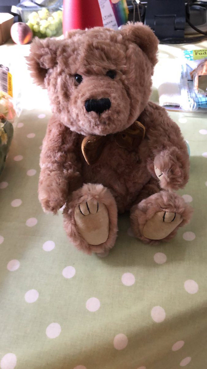 George, the tea loving bear came up with this on Friday.
Roses is red, Violets is blue, tea is brown, and so am I.