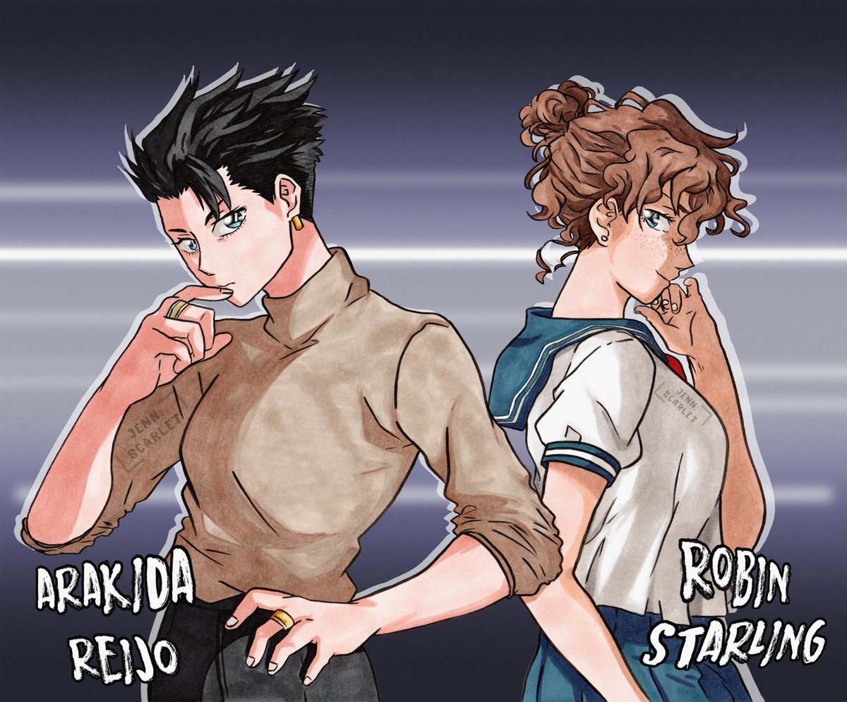 JennScarlet87's tweet photo. Il n'y a qu'une seule vérité !

Voici Arakida et Robin, mes OCS #DetectiveConan 🔍 https://t.co/Fv7cUh5nod