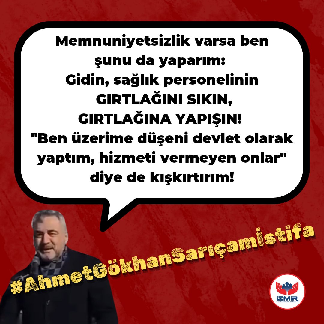 Hem bir milletvekili, hem de bir hukukçu olan Ahmet Gökhan Sarıçam alenen "halkı kin ve düşmanlığa tahrik" suçunu işlemiştir.

#AhmetGökhanSarıçamİstifa