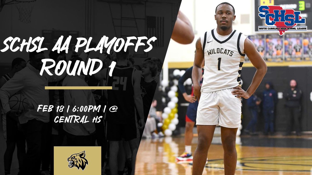 BlacksburgHoops's tweet photo. Round 1 of the SCHSL AA Playoffs 
Blacksburg @ Central | 2/18 at 6PM
Survive &amp; Advance! Win or Go Home! 
#RestoreTheRoar #FinishTheJob 🧱🐾 https://t.co/BOMZgkrthw