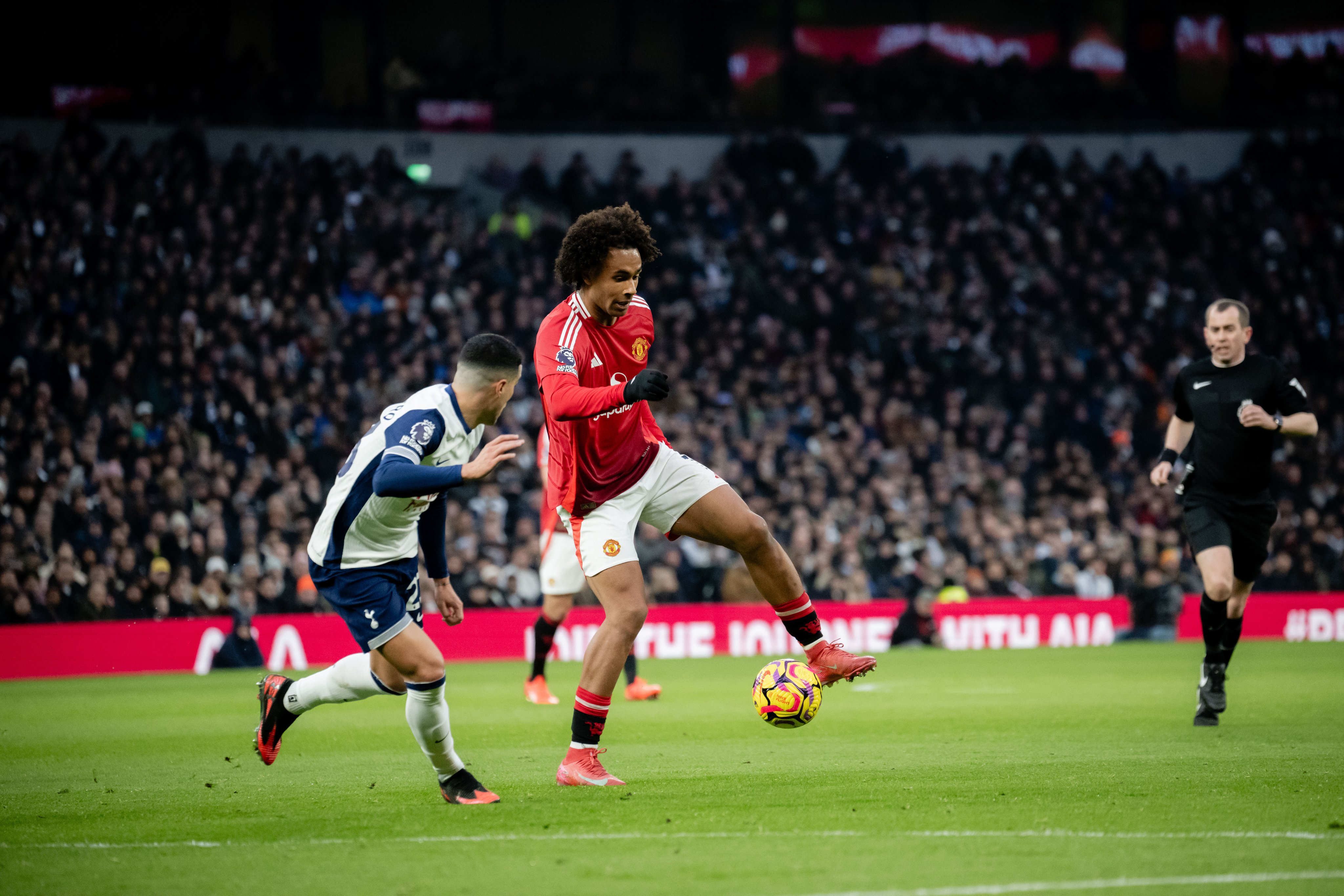 El último partido entre ambos lo ganó el Tottenham por 1-0. Fuente: Manchester United en "X".