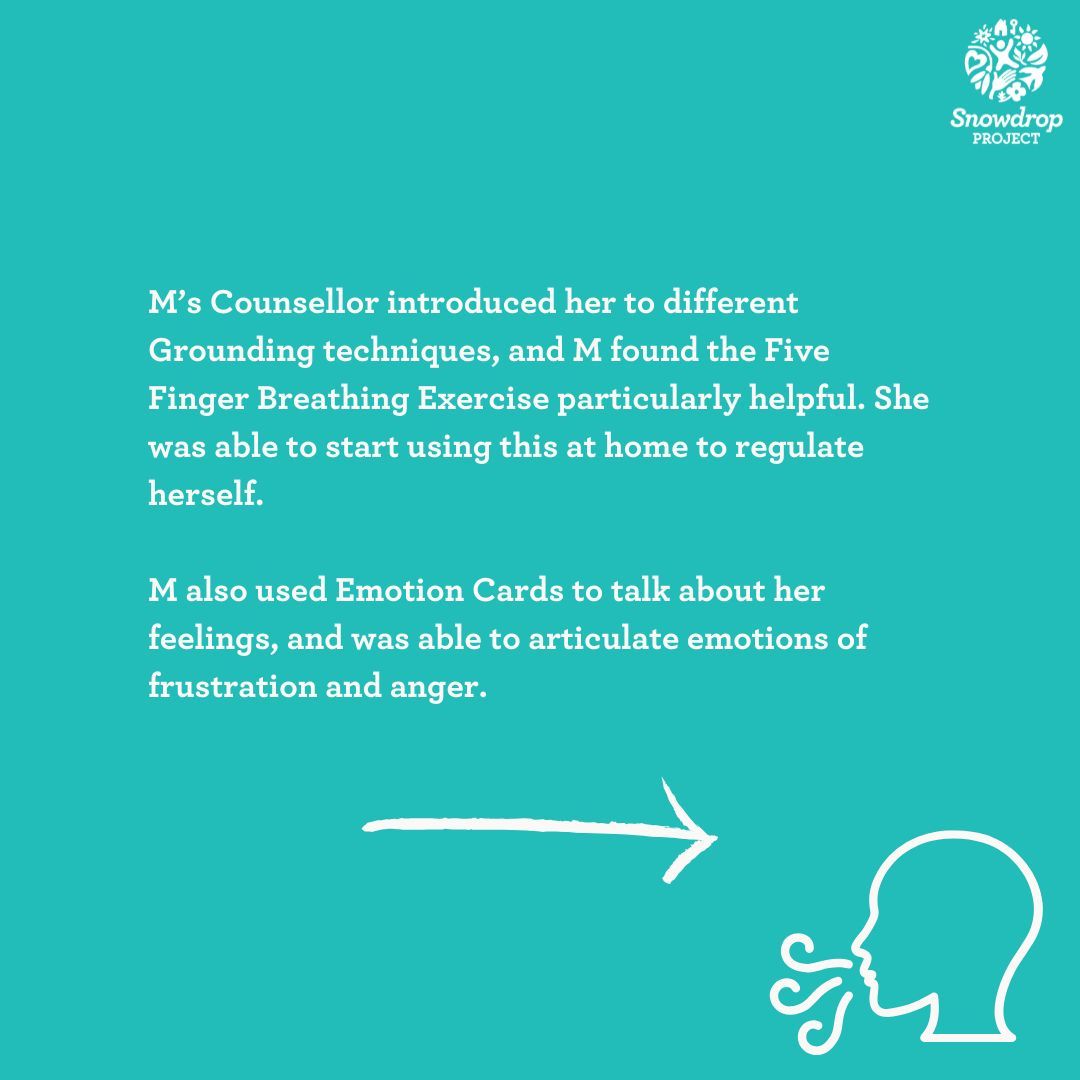 SnowdropProject's tweet image. This is M&apos;s journey towards recovery 💙

Snowdrop exists to support and empower survivors like M, so that they can recover from their experiences and rebuild their lives. 

#modernslavery #counselling