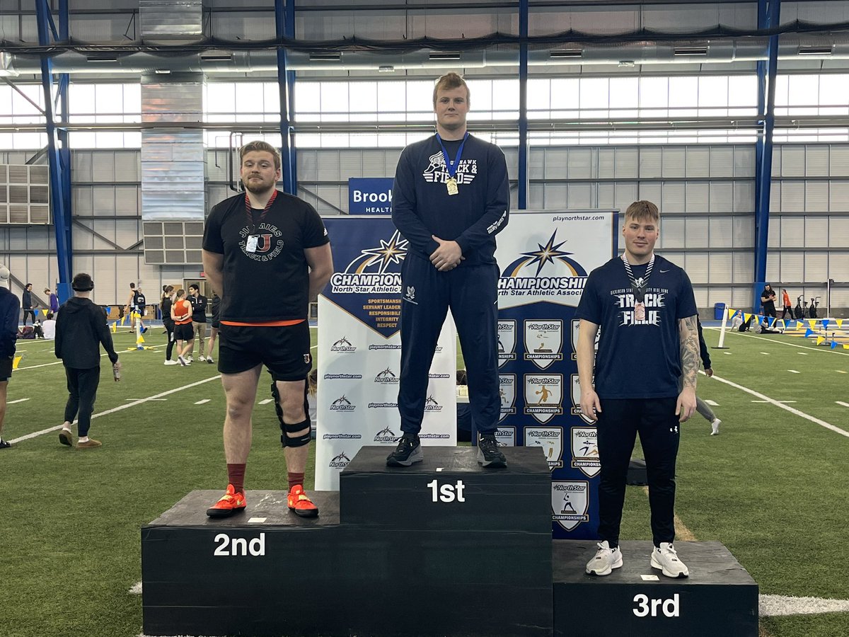 M 👟:  Dahlgren of <a href="/dsubluehawks/">DSU Blue Hawks</a> won the NSAA men’s weight throw title with 18.80 meters toss - 61 feet, 8.25 inches

#NAIATrack
