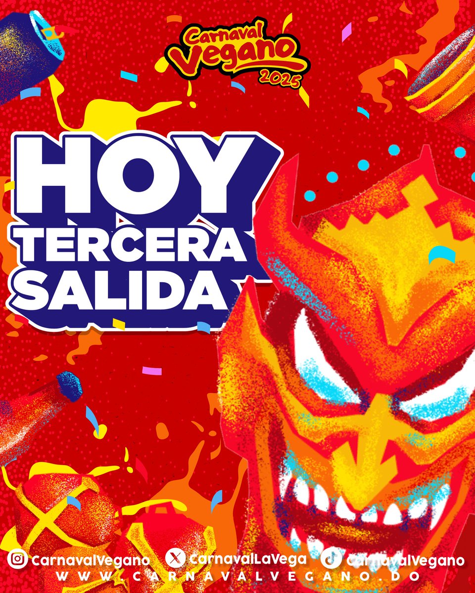 NO FUIMOOOOO’ Tercera salida de los diablos cojuelos del #CarnavalVegano2025. 😈🔥🔥

¿Ya arrancaste pa’ acá? 👀