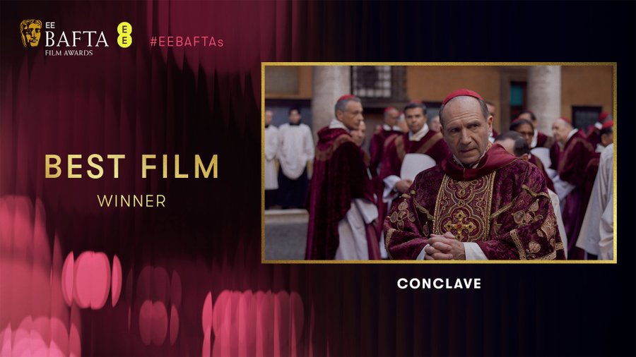 Conclave wint Beste Film op BAFTA's 2025