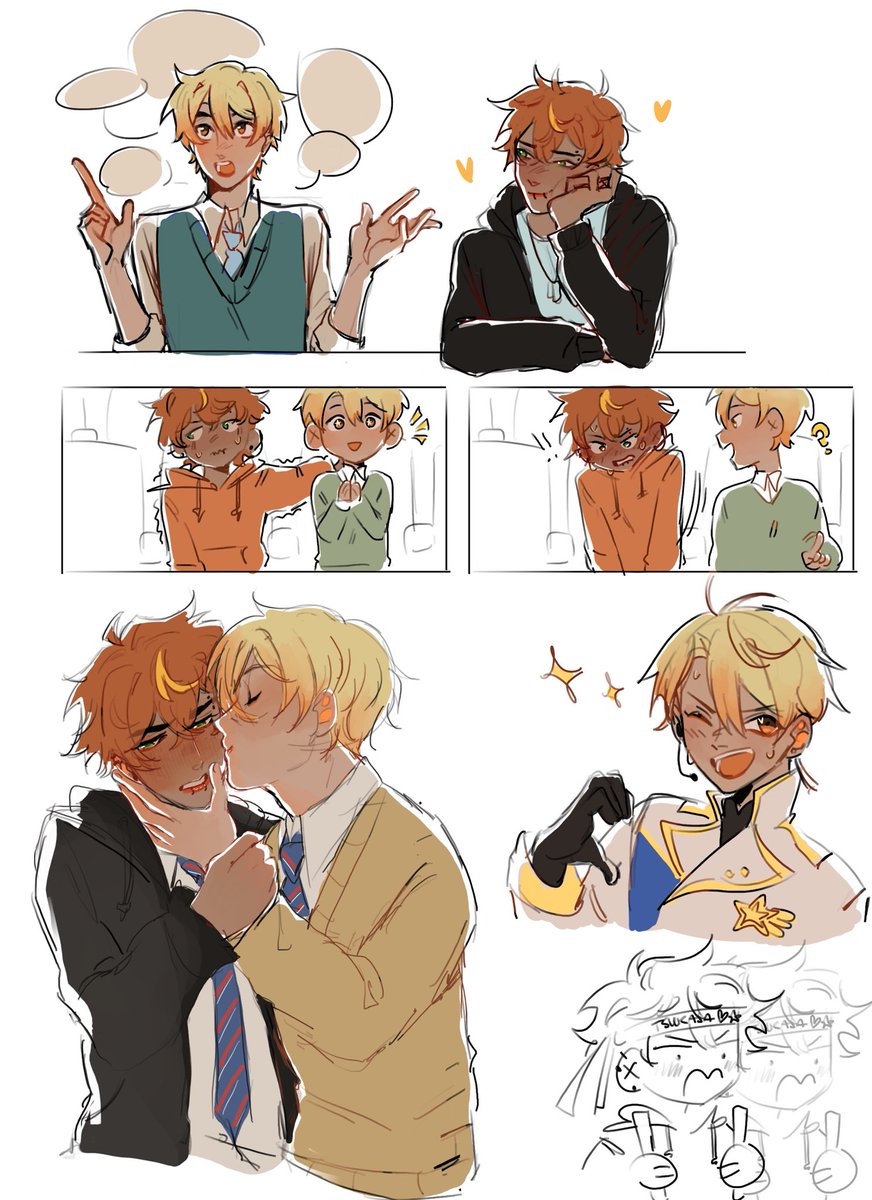 rushed #akikasa doodles but i feel i owed you guys smth #pjsk