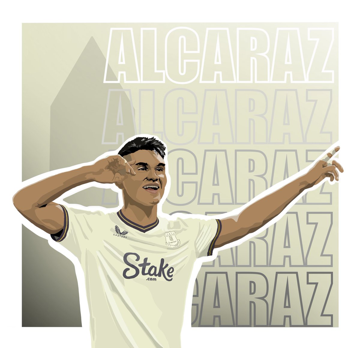 ArtPicto's tweet photo. Carlos Alcaraz. Evertons new hero.  #everton #evertonfc #alcaraz #carlosalcaraz #efc https://t.co/JIQjOj76WX