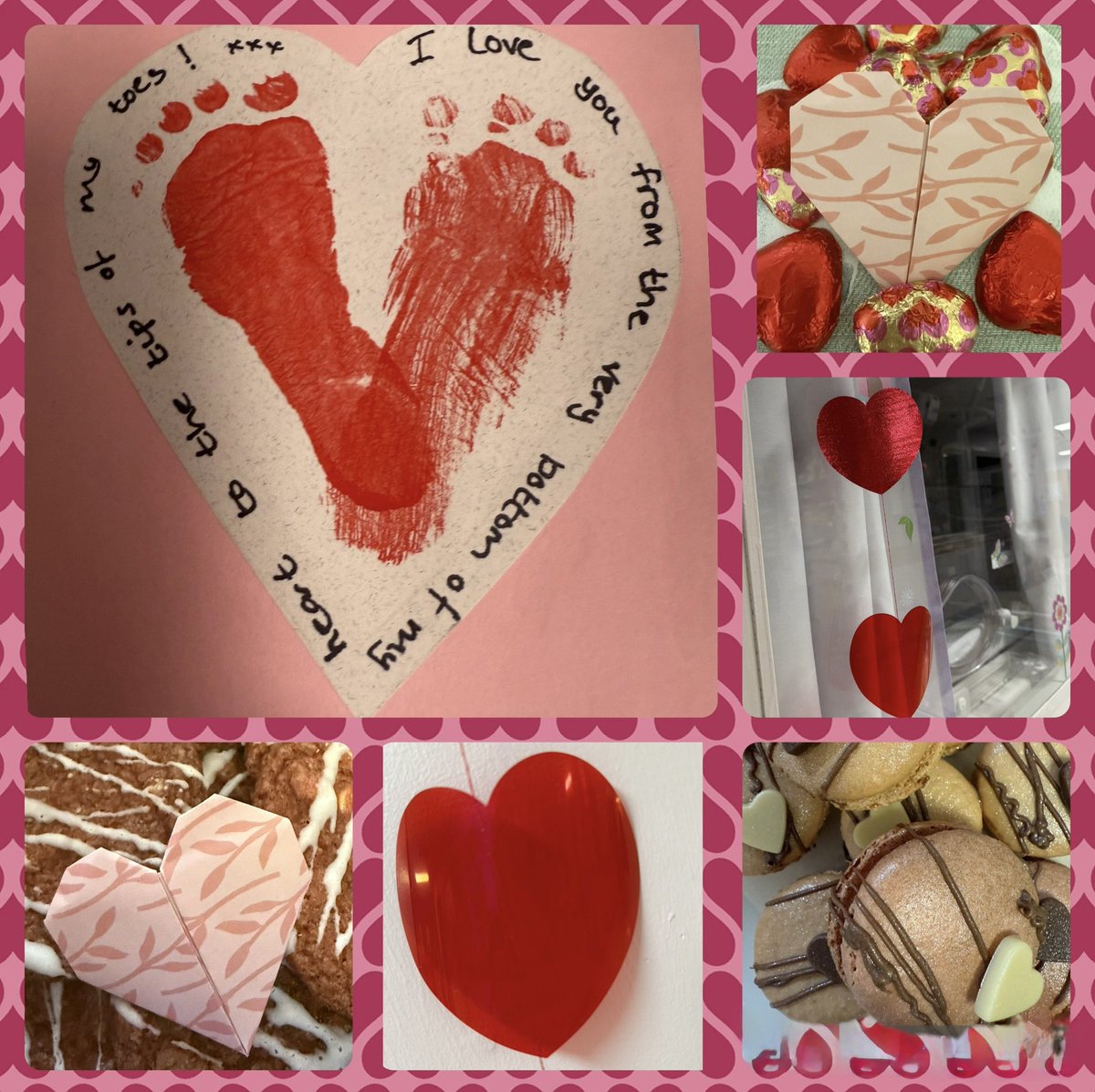Celebrating Valentine’s Day with the babies and their families ♥️ First valentine cards from the newest and littlest members of the family #love#families#littlestfeet#SCBU <a href="/bgh_maternity/">BGH Maternity Unit</a>