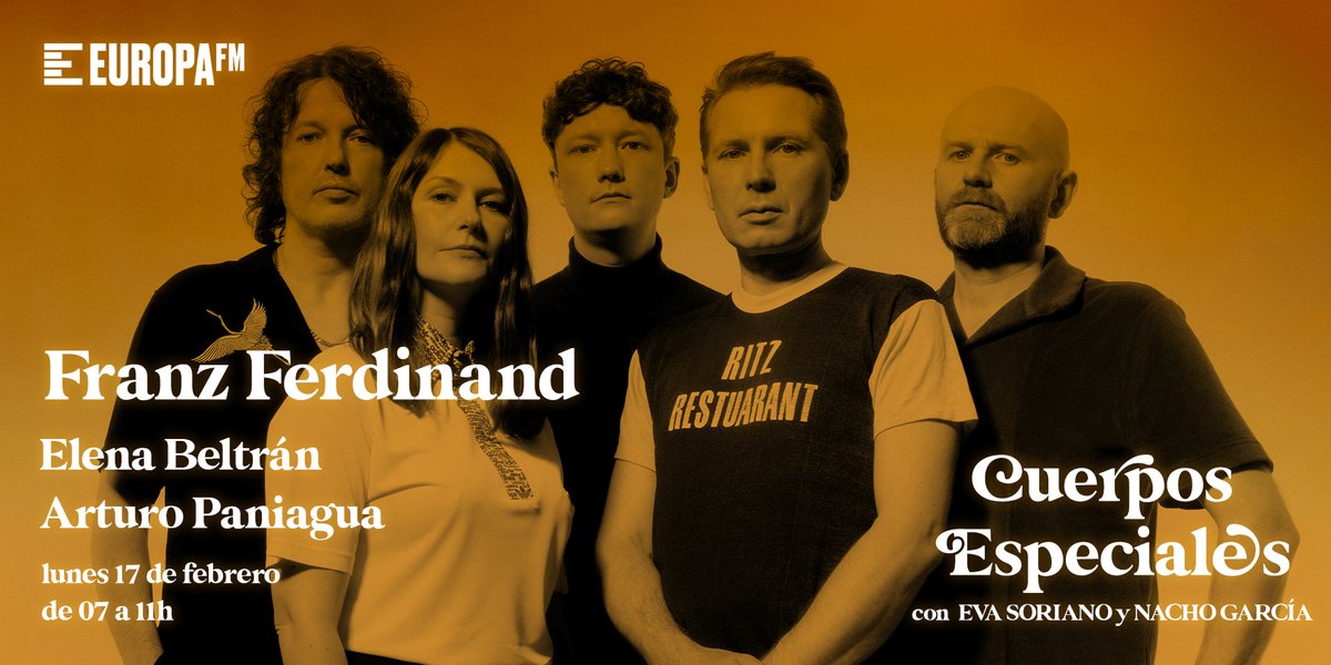 Tomorrow nos tocará hablar en inglés porque vienen a presentarnos su nuevo álbum 'The Human Fear' los míticos <a href="/Franz_Ferdinand/">Franz Ferdinand</a>!

Además, <a href="/elenabeltran__/">Elena</a> nos traerá un ranking de cosas locas de los presidentes estadounidenses y <a href="/juanlsanguino/">Juan Sanguino</a> nos hablará de Oprah Winfrey🤗
