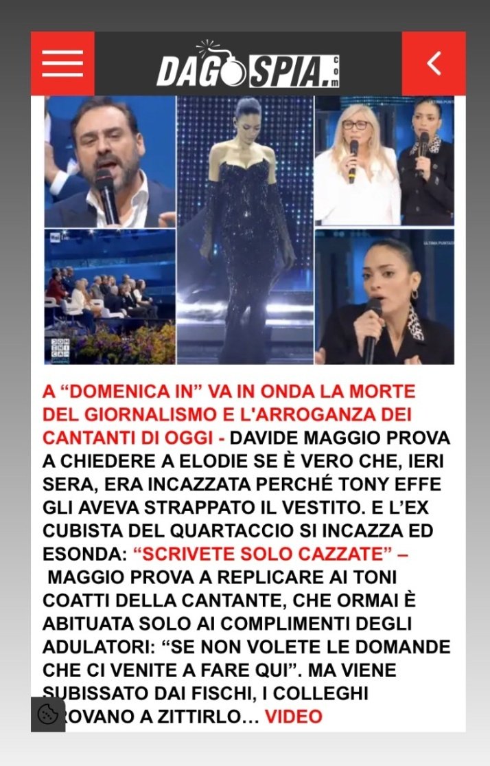 "L'ex cubista del Quartaccio". No, ma in Italia non c'è un problema di misoginia... schifo e vergogna. #domenicain #sanremo2025