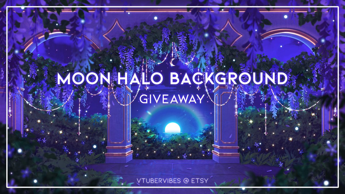 𝐆𝐈𝐕𝐄𝐀𝐖𝐀𝐘🎁 

✦.── 𝑴𝒐𝒐𝒏 𝑯𝒂𝒍𝒐  ── .✦
Background for Vtubers - Streamers

To enter - ❤️ ✦  RT ✦ Follow
𝟐 𝑾𝒊𝒏𝒏𝒆𝒓𝒔 𝒂𝒏𝒏𝒐𝒖𝒏𝒄𝒆𝒅 𝑭𝒆𝒃 𝟏𝟖