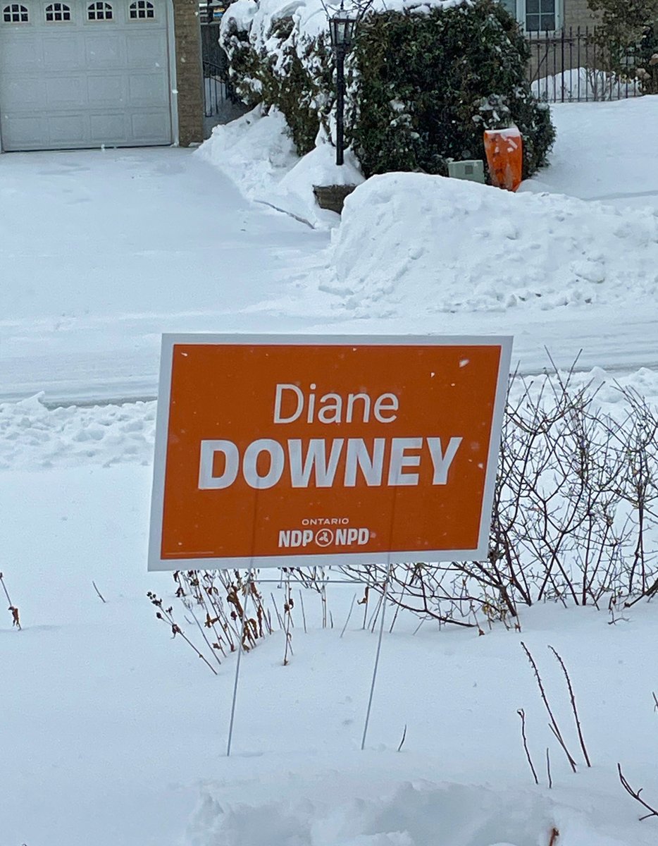 OakvilleNDP's tweet photo. Order your Diane Downey sign today. Show your support for the @OntarioNDP in Oakville, and for Diane. Support social justice, equity and democracy in #Ontario.  Say no to @dougford.  
@OakvilleNDP #SocialDemocracy https://t.co/MYZJCZZcOz
