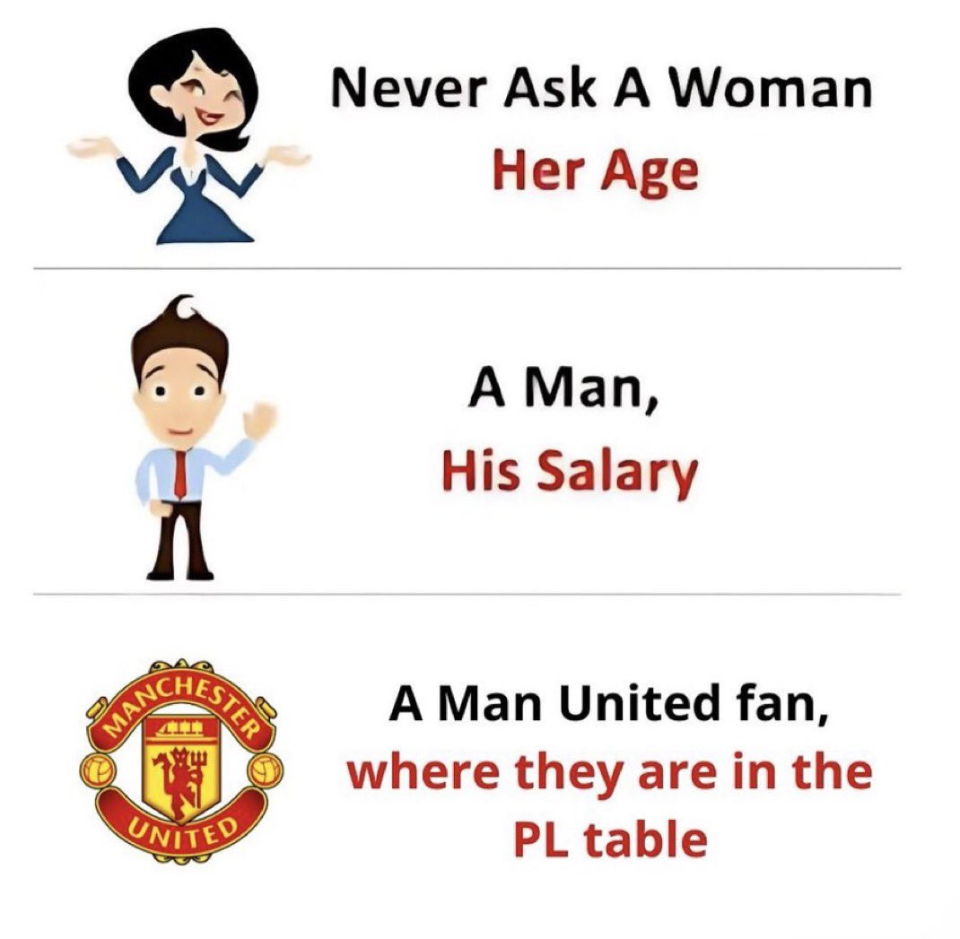 FootyHumour's tweet photo. The three rules of life: https://t.co/Of7STtsgnU