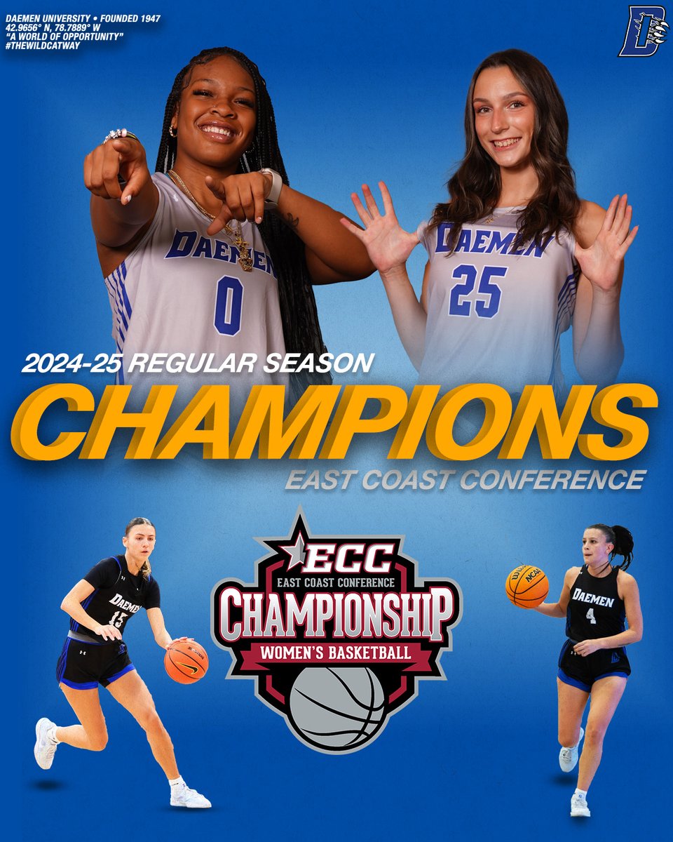 SIX. STRAIGHT. <a href="/ECCSports/">East Coast Conference</a> REGULAR SEASON TITLES! #TheWildcatWay
