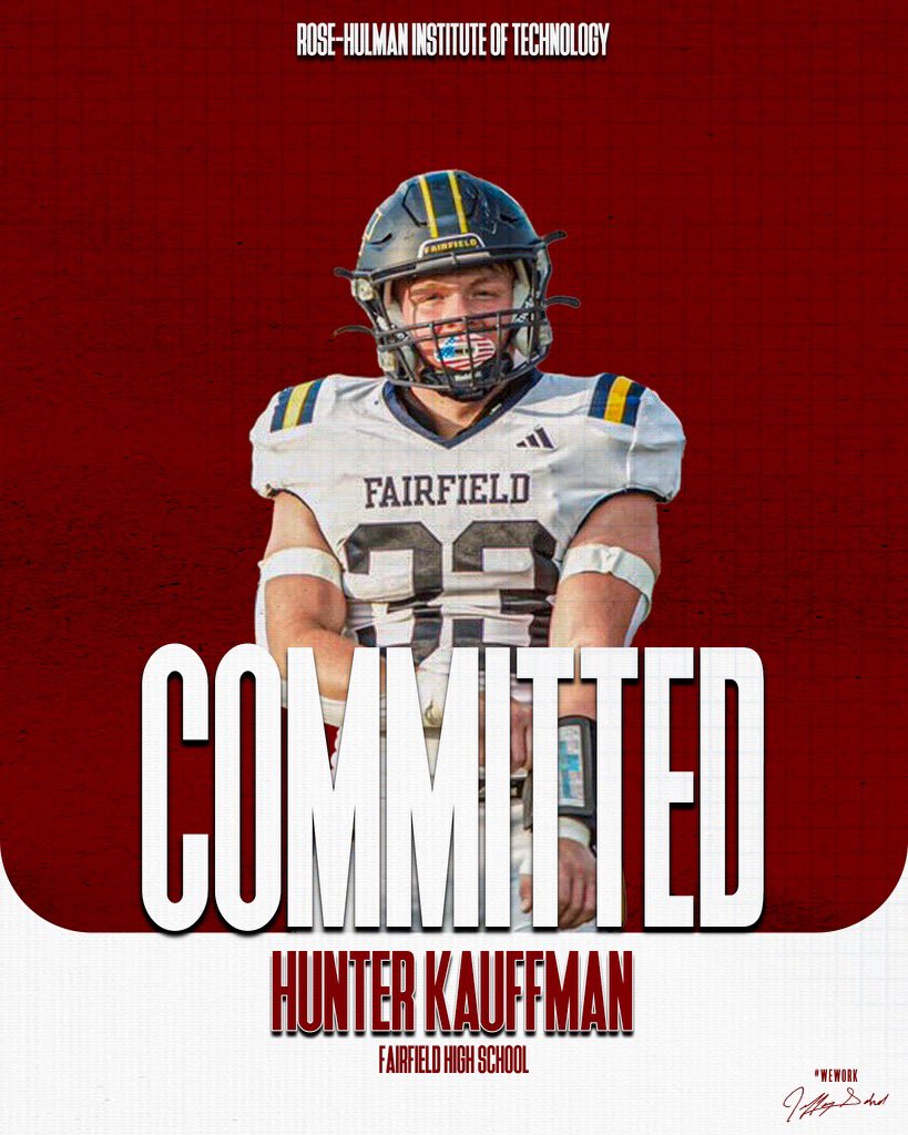 Excited to say I will continue playing football at Rose-Hulman!
<a href="/c_stoner16/">Coach Stoner</a> <a href="/FHSFalconFB/">Fairfield Falcon Football</a> <a href="/RoseHulmanFB/">Rose-Hulman Football</a> <a href="/CoachSokolRHIT/">Jeff Sokol</a> <a href="/CoachSkibba/">Lucas Skibba</a> <a href="/CoachCFarris/">Coach Chase Farris</a>