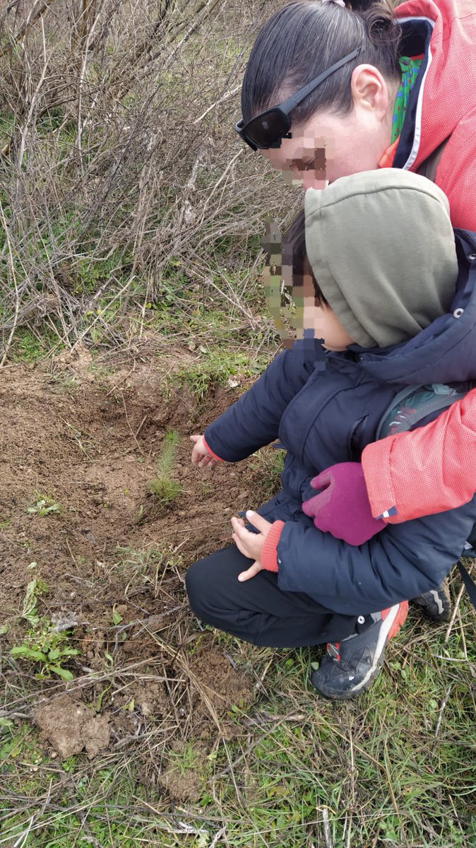 Este fin de semana hemos disfrutado junto a nuestros amigos del <a href="/ENTORNOMEAQUES/">ENTORNOMEAQUES</a> plantando arbolitos en familia, con la esperanza de que se conviertan en grandes pinos en el futuro.