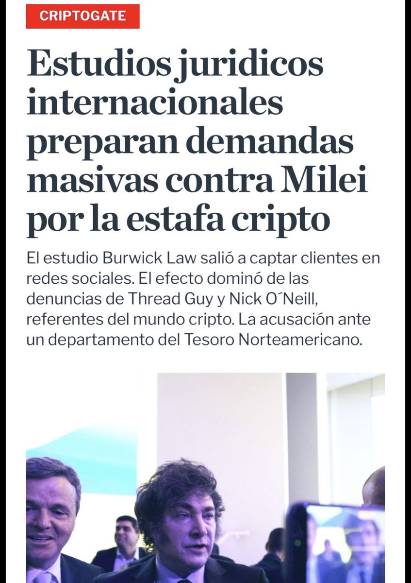 CarlosMaslaton's tweet image. Milei además de chorro criptográfico es un inútil de toda inutilidad tanto para las finanzas como para el derecho. Ya veo la carátula del juicio: John Smith y otros contra Javier Milei y la República Argentina. Y da para class action. Milei nos ha degradado a la condición de país…