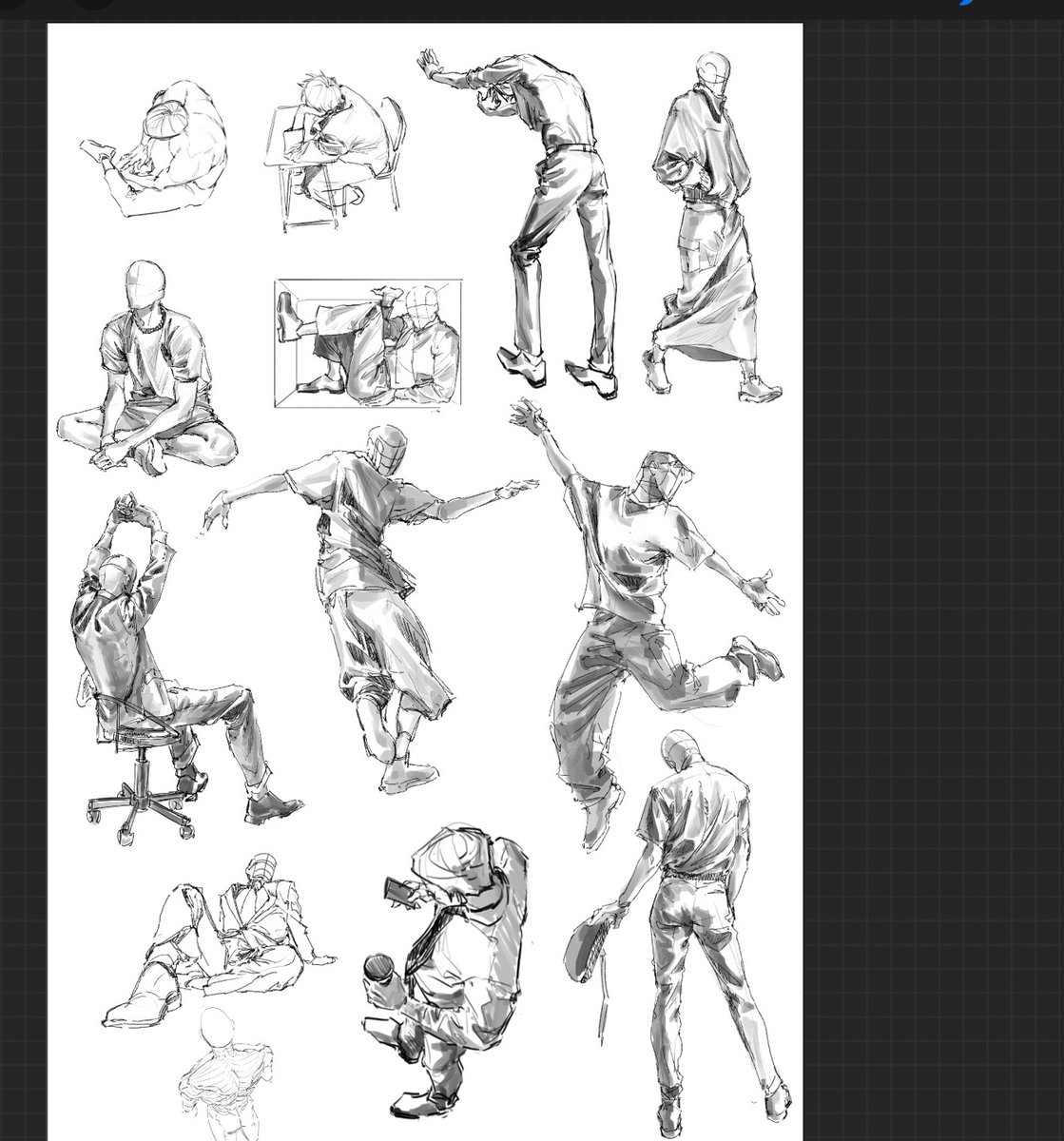 크로키 매일하기...