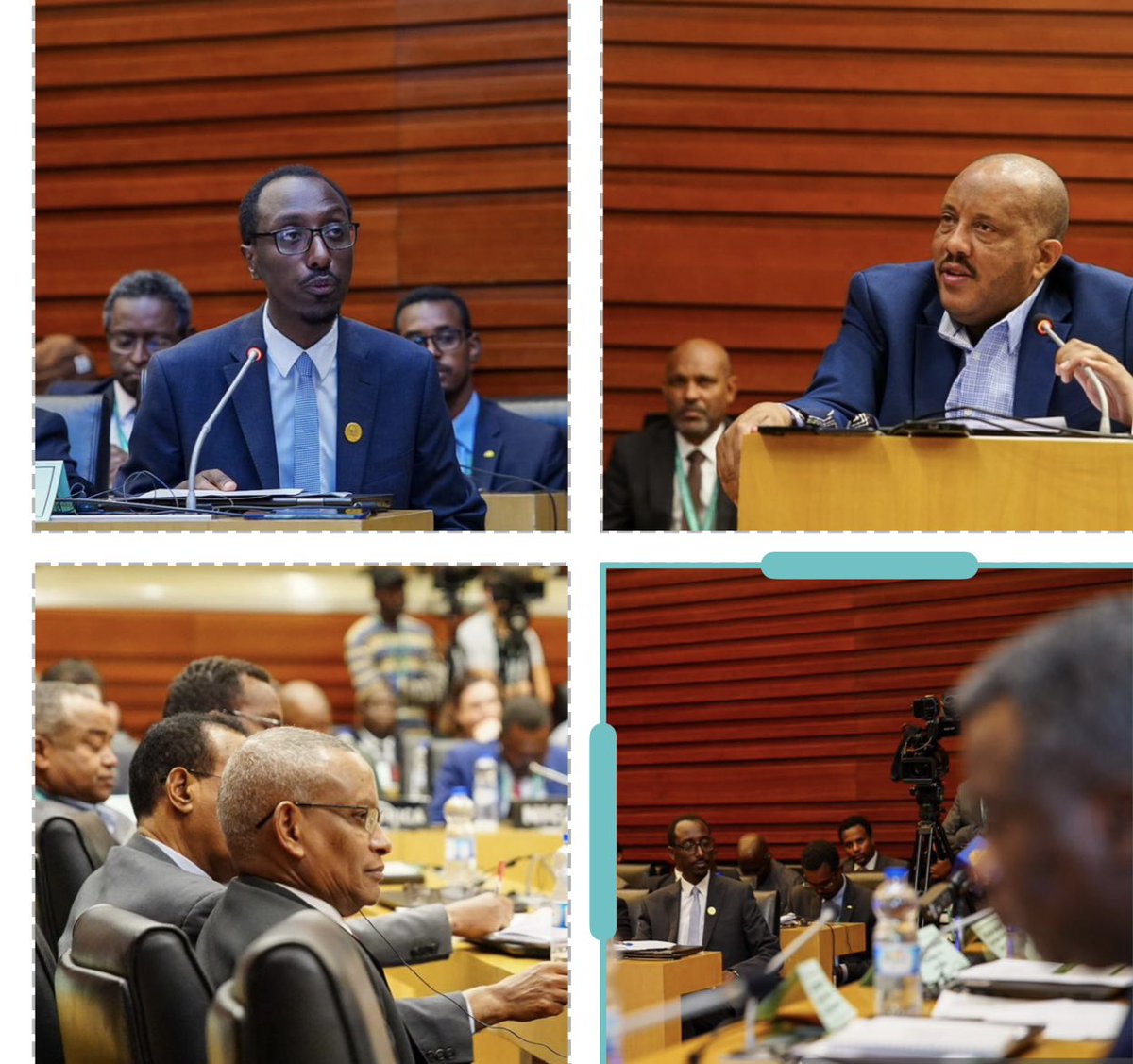 Launch of the “Lessons Learned Report from the AU-led Peace Process for the Tigray Region of Ethiopia”. In attendance were <a href="/AUC_MoussaFaki/">Moussa Faki Mahamat</a> , members of the AU High-Level Panel on Ethiopia, representatives of the Gov’t of  🇪🇹 and of the TPLF, observers, partners and media reps.1/2