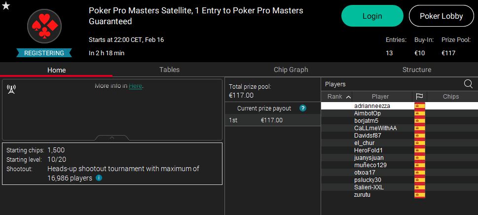 Poker-Red (@poker_red) on Twitter photo 🚨Poker Pro Masters 2025🚨
1 asiento GTD en el Sat de esta noche a las 22:00 en <a href="/PokerStarsSpain/">PokerStars España</a> 🔥
¿Quieres jugar contra la flor y nata del poker nacional? ¡Consigue tu asiento peleando en esta satélite HU!🍀 🚨Poker Pro Masters 2025🚨
1 asiento GTD en el Sat de esta noche a las 22:00 en <a href="/PokerStarsSpain/">PokerStars España</a> 🔥
¿Quieres jugar contra la flor y nata del poker nacional? ¡Consigue tu asiento peleando en esta satélite HU!🍀