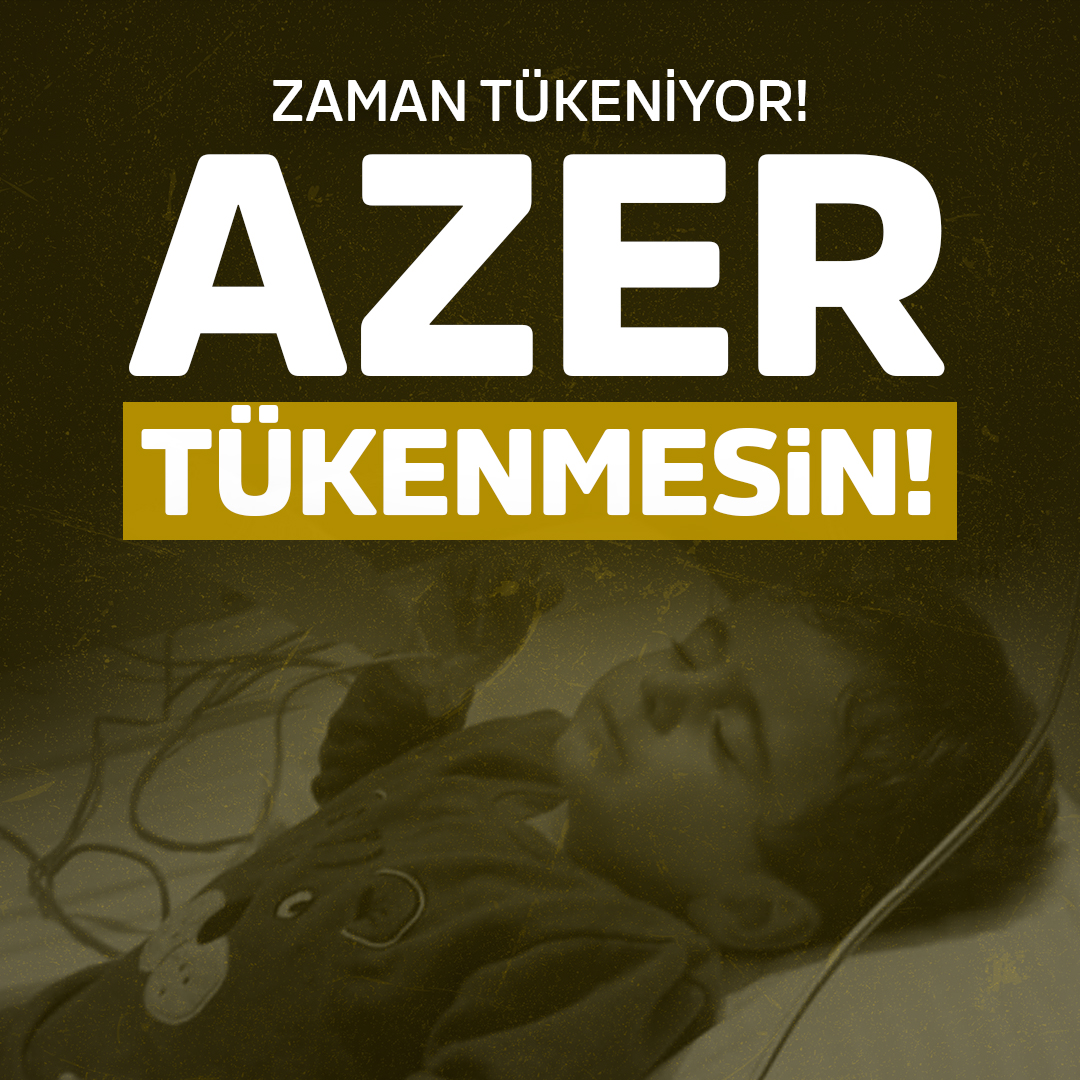 🟡 Zaman Tükeniyor! Azer Tükenmesin!

Azer İçin #SonGün