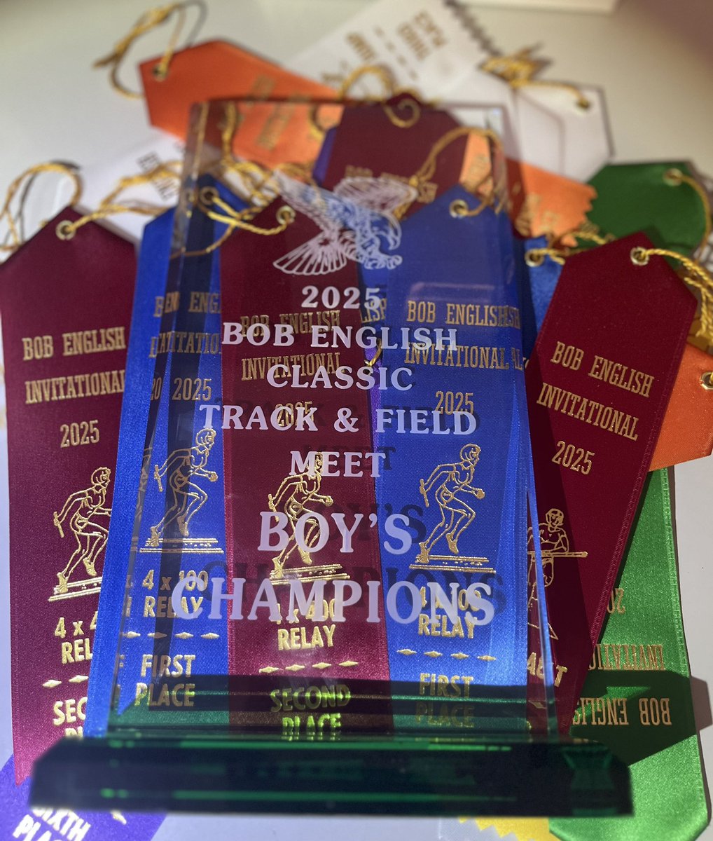 ROCK BOYS finish as TEAM CHAMPIONS of the 2025 Bob English Classic! Our girls finish 2nd! 37 schools and over 1300 athletes competing. RAIDER PRIDE!