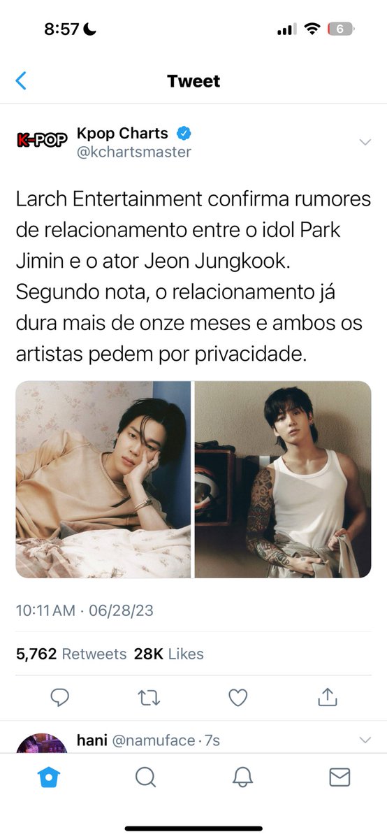 seokiearth's tweet photo. ୭̥*ೃ Opposite || Jikook AU ୭̥*ೃ

Jungkook está preso em outra dimensão, onde tudo é diferente. Agora, ele precisa se adaptar a sua nova vida, ao mundo ABO e descobrir por que Jimin, seu namorado nesse universo, o odeia tanto, mas ainda se recusa a terminar o relacionamento https://t.co/I8ydLeMLmN