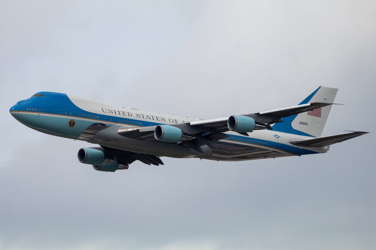 Air Force One landed at Daytona today