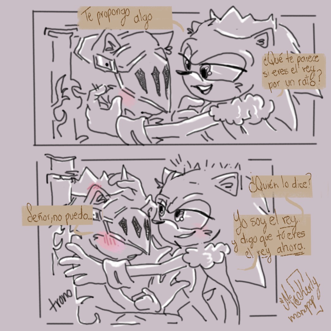 mckmonspop's tweet image. 🍒 Day 7. "Alternative Universe" @shadowbottomwk 

After a meeting at the castle, Sonic asks to speak with Sir Lancelot alone for a special request. 

My last post for the last Bottom week's Day 🖤
#shadowthbw25 #sonadow #ShadowTheHedgehog #SonicTheHedgehog