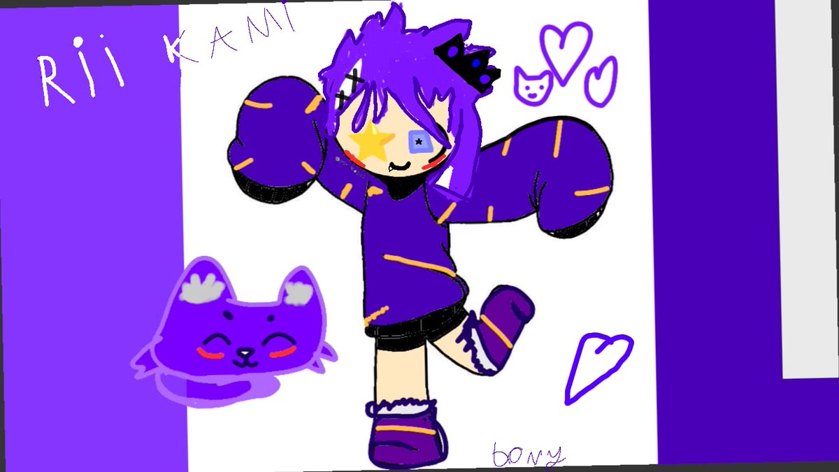 So my daughter wanted to do her own version of "Wink"🥺 💖 (with chat!)