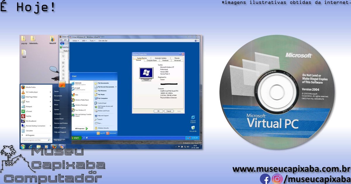 museucapixaba's tweet photo. É hoje! A Microsoft adquiria o Connectix Virtual PC em 2003.

+em https://t.co/dkHYYpRy6i

#MuseuCapixaba #mcc #éhoje #museu #Connectix #VirtualPC #VirtualServer #Apple #Macintosh #iMac #PowerPC #OS2 #Linux #Windows95 #Windows98 #WindowsNT #HyperV #VMware https://t.co/nyzUIgEqGS