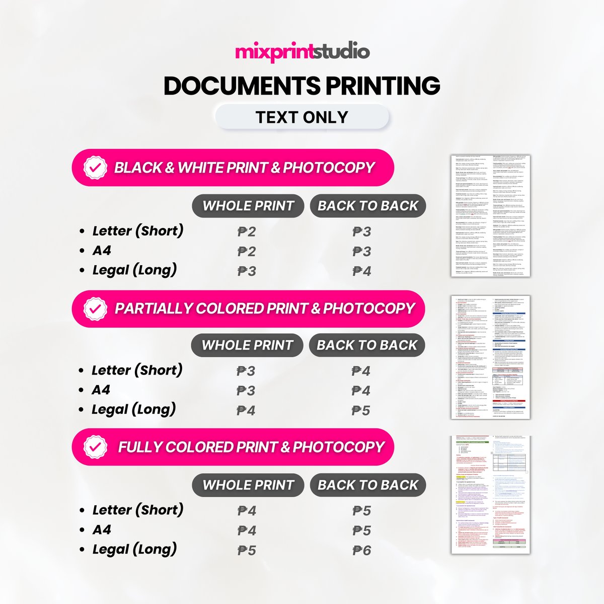 MixprintStudio's tweet image. Mix Print Studio – PRINT | SCAN | XEROX – Open 24/7! ✨

📷 Student-budget friendly rates
📷 Fast &amp;amp; reliable
📷 Home-based, open 24/7!
📷 Bulk orders? Special requests? We got u! ❤️

Location: Area C, Dasmariñas Cavite

- DM us for orders and inquiries!