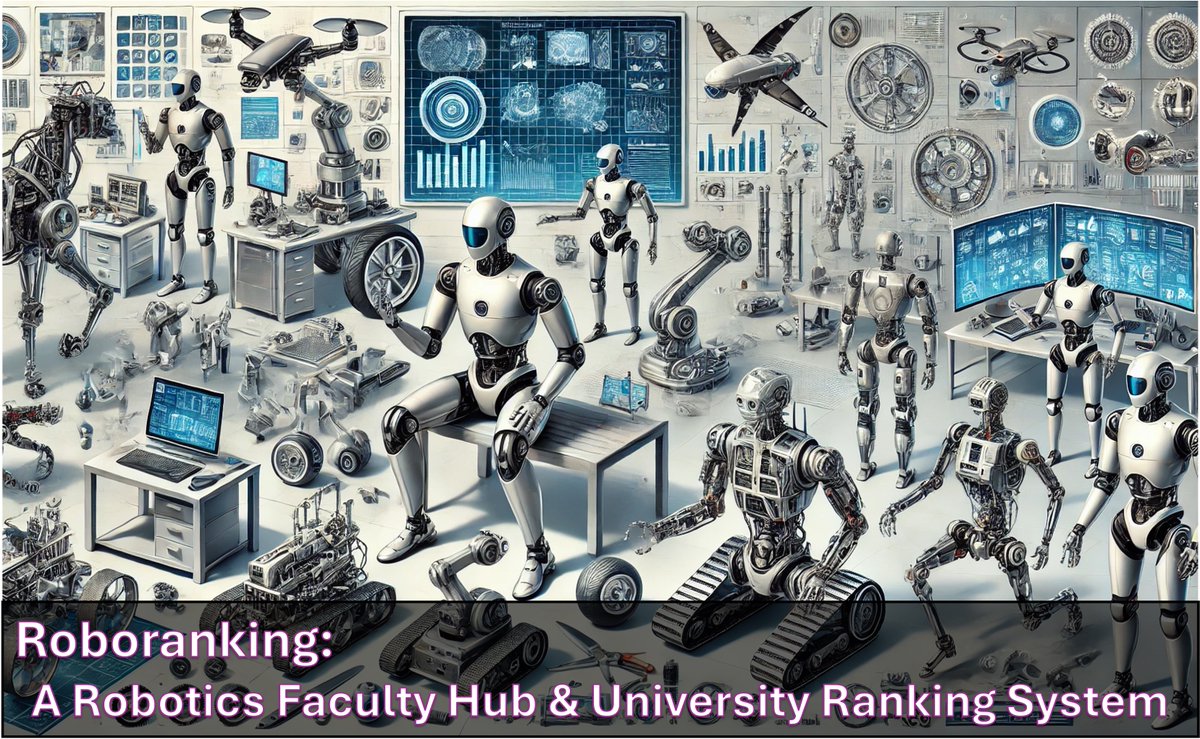 By integrating hundreds of users’ feedback and adding data for 2025, we are now able to provide a more comprehensive Roboranking, the robotics faculty &amp; the university ranking system. Check here to see the latest version of roboranking.org