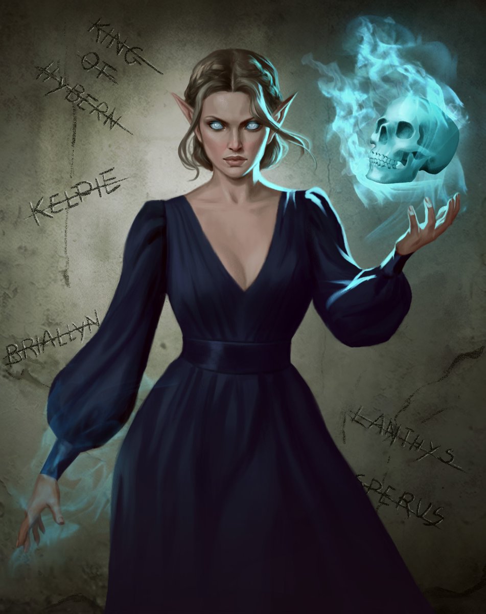 It has been four years since "A Court of Silver Flames" was published, and Nesta Archeron had part of her journey told. So, in honor of this date, I want to share this incredible art that @/polianegicele made of our immortal slayer queen.

Commissioned by: <a href="/umavidaembroch1/">Melphs</a>