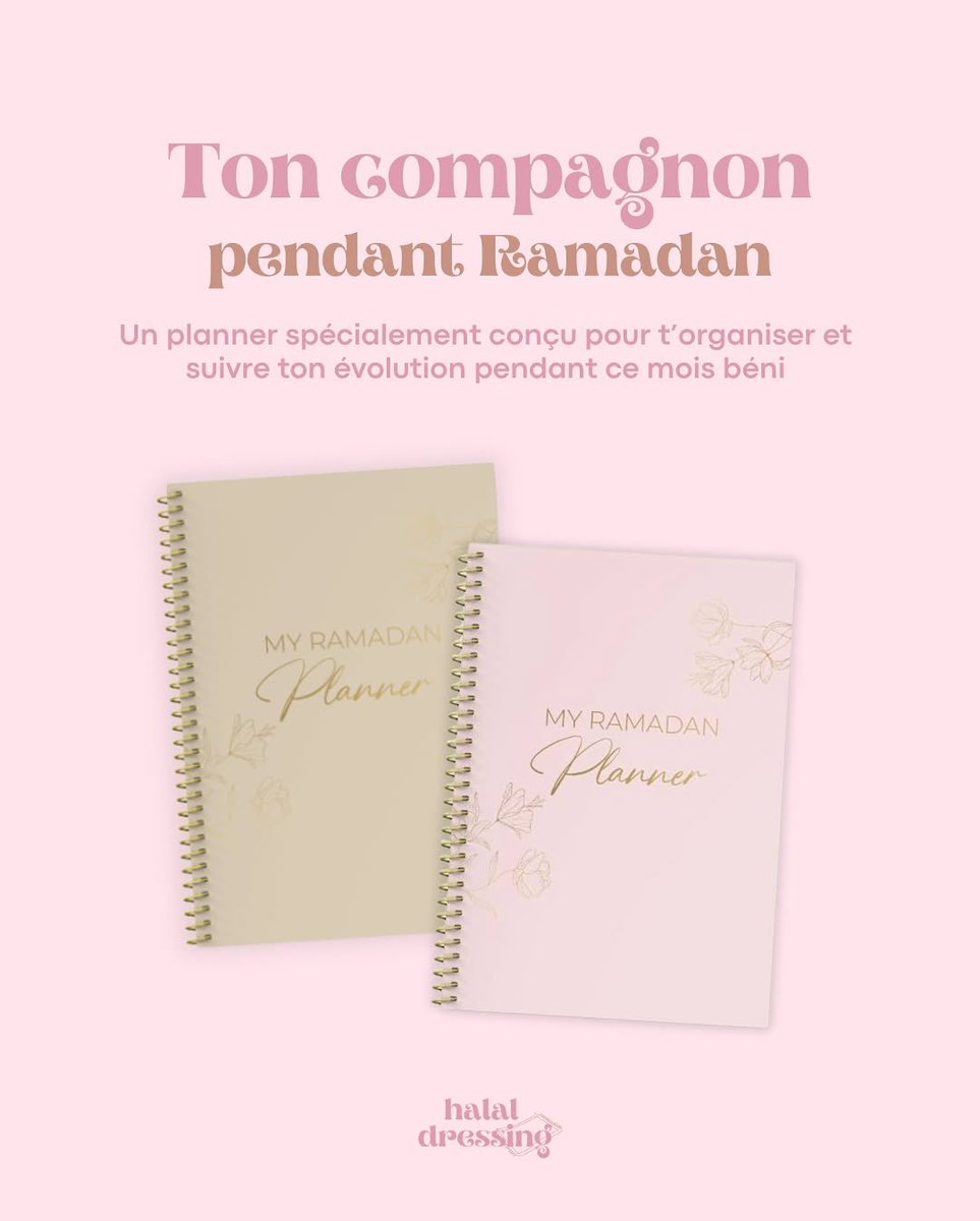 halaldressing's tweet image. Ramadan Planner à seulement 9€ sur notre site, stock treeees limité