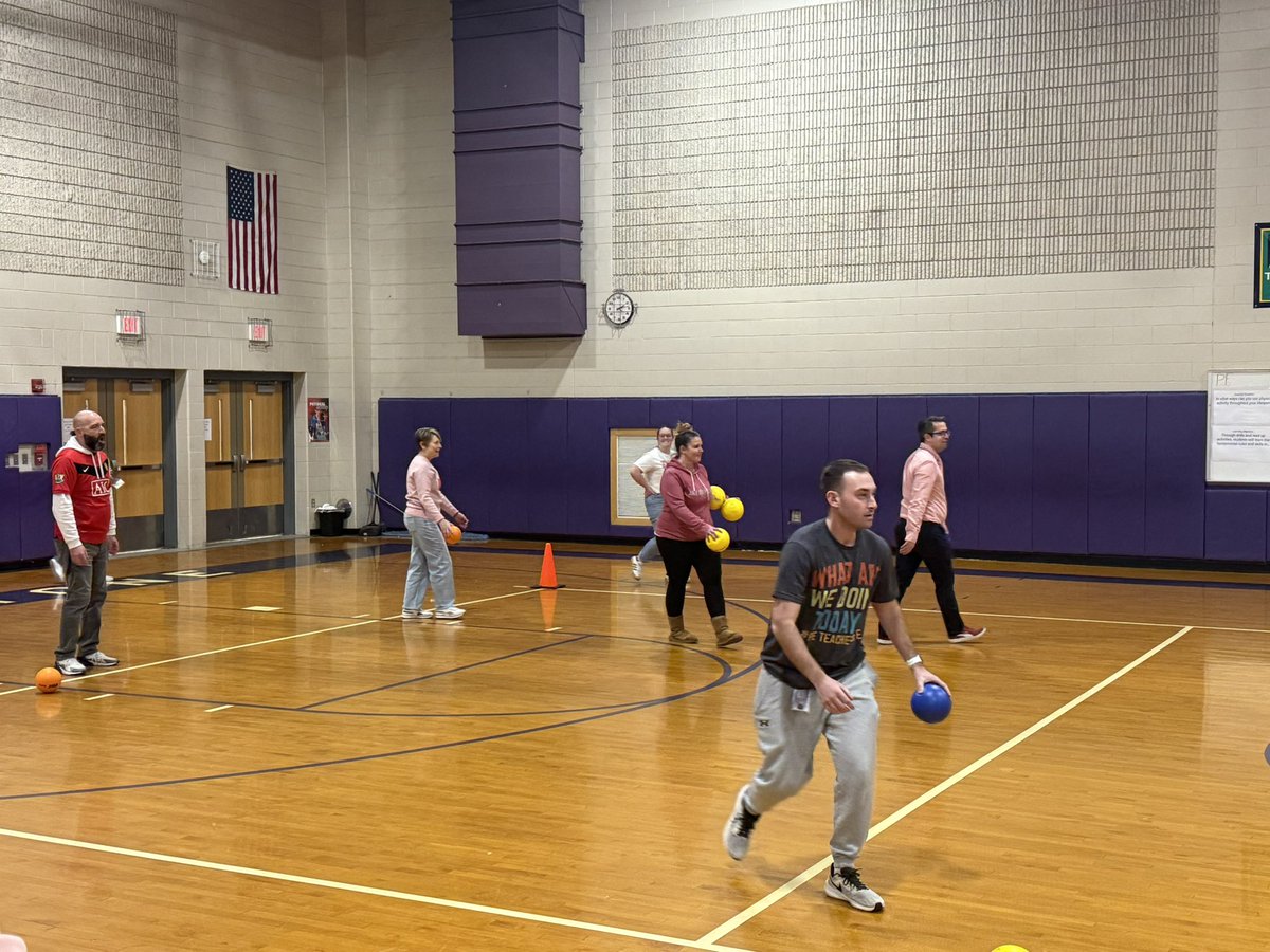 Students vs Staff Dodgeball Games! #teamworkmakesthedreamwork