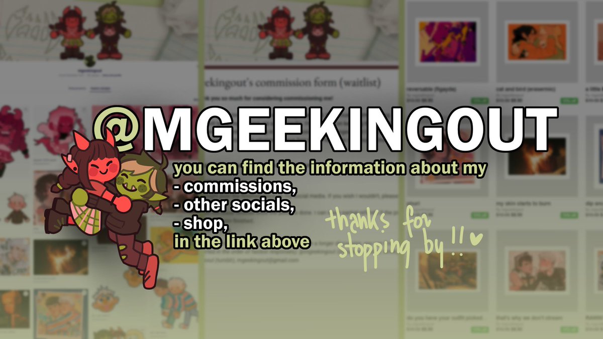 mgeekingout's tweet image. HELLO ‼️🦕
× mgeekingout.carrd.co
