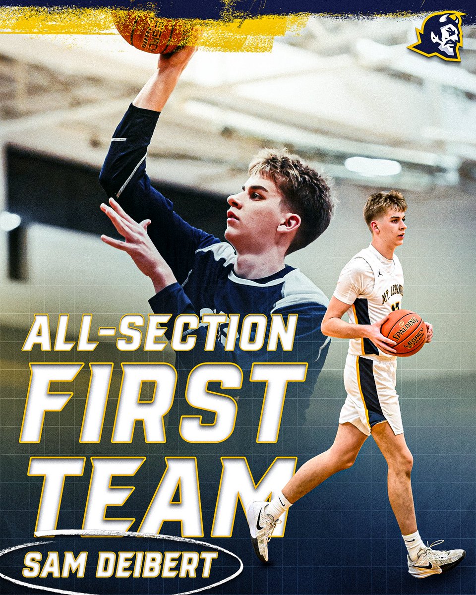 Congratulations to <a href="/samdeibert3/">Sam Deibert</a> on his selection to the All-Section First Team ‼️🔱