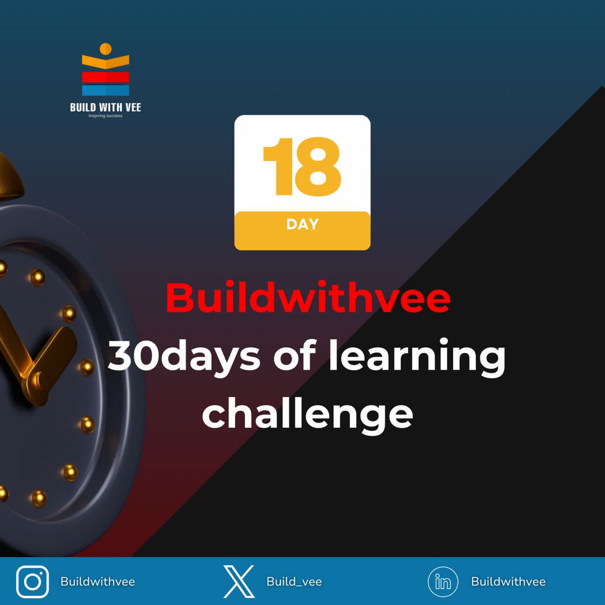 build_vee's tweet image. Day 18 of #30DaysBuildWithVeechallenge

Growth is a journey, not a destination. Every step forward is a win!

What’s one thing you did today to get closer to your goals? Let’s keep building! 

#BuildWithVee #ConsistencyWins #KeepGrowing