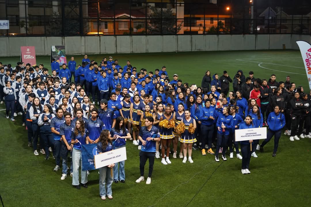upsalesianaec's tweet photo. 🏆 ¡El Nacional del Deporte Universitario 2025 ya está en marcha! 🏐🎾  

En la ciudad de #Cuenca, se llevó a cabo el Acto Inaugural de este gran evento que reúne a más de 26 instituciones de educación superior de todo el país. Los mejores deportistas universitarios competirán en distintas disciplinas con un solo objetivo: ¡clasificar a los Juegos Mundiales Universitarios Rhine-Ruhr, #Alemania 🇩🇪 2025! 🏅  

💙💛 ¡Vamos UPS! Es momento de darlo todo en la cancha.  

📸 ¿Tienes fotos o videos? Compártelos con nosotros usando #NDUC2025.  

 #UPSEcuador #NacionalDeportivoUniversitarioCuenca2025 #RumboAlemania #UPSEcuador