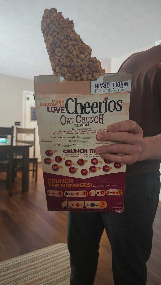 What in the <a href="/cheerios/">Cheerios</a> 😆 🤣 😂 😹 😆 🤣 😂 😹 😆  I'm gonna take a bite.... cross your fingers 👉 👈