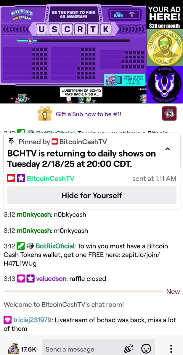 coinsph8745's tweet photo. Finally livestream of bchad is available on Feb 18. Mark your calendar to watch.
@BitcoinCashTV 
@BitcoinChadd https://t.co/M5ZciX1zEh