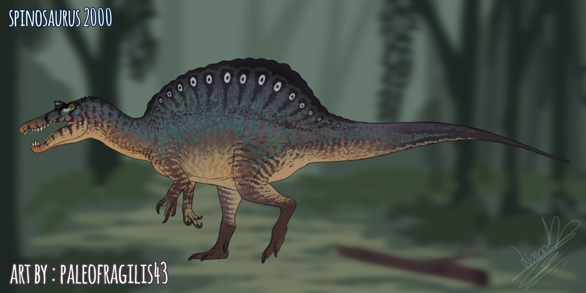 Spinosaurus reconstructed as we thought they were in the 2000s