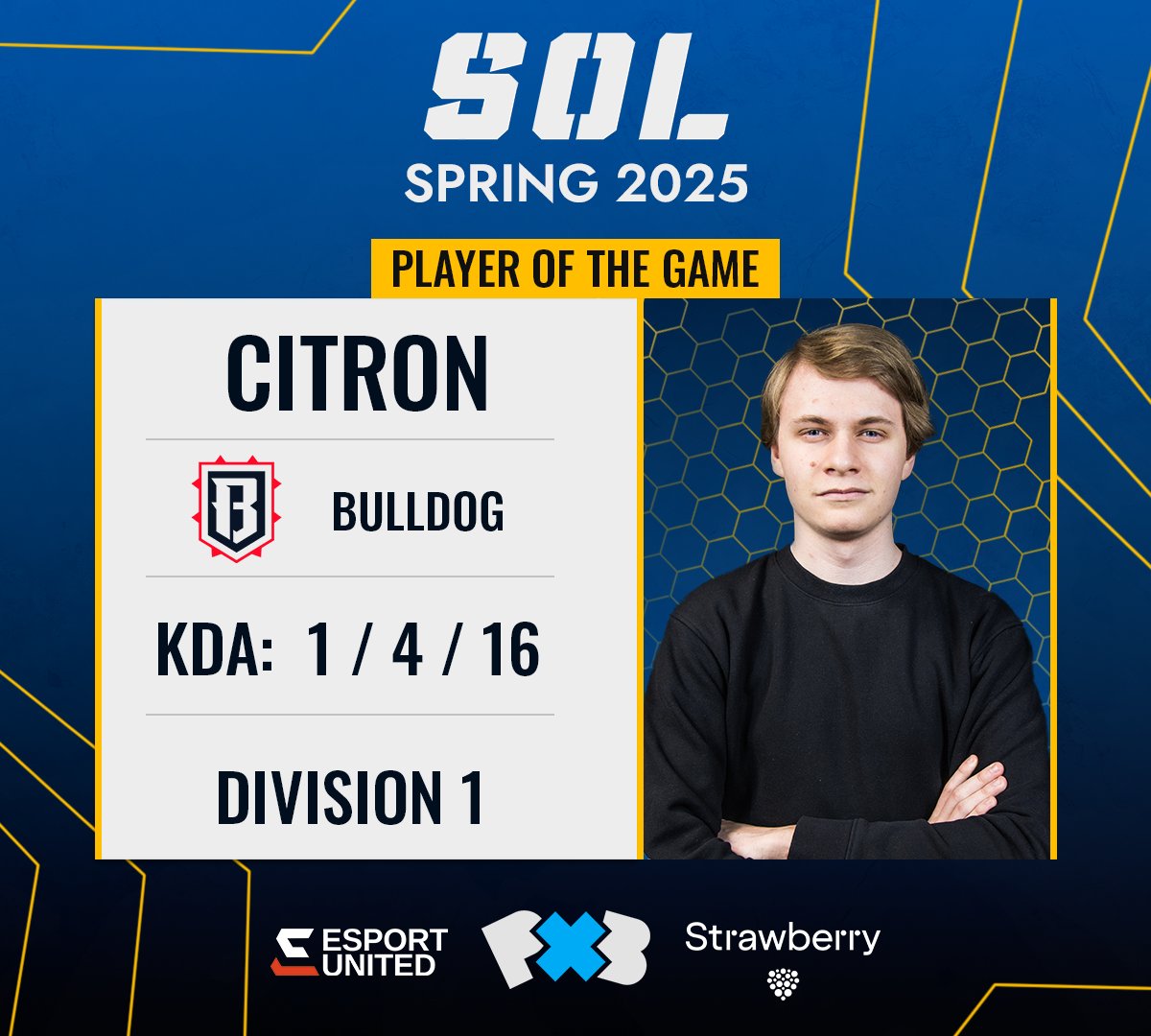 Svenska Onlineligan (@onlineligan) on Twitter photo โ
Game win: <a href="/_BulldogEsports/">Bulldog Esports</a>
๐ Player of the Game:
๐
<a href="/CitronEuw/">Citron</a>
โ | Division 1 | 20:30
<a href="/karolinerna/">Karolinerna</a> ๐ <a href="/INT_ESPORTS_LOL/">INT Esports</a>
๐บ Twitch.tv/svenskaonlinelโฆ โ
Game win: <a href="/_BulldogEsports/">Bulldog Esports</a>
๐ Player of the Game:
๐
<a href="/CitronEuw/">Citron</a>
โ | Division 1 | 20:30
<a href="/karolinerna/">Karolinerna</a> ๐ <a href="/INT_ESPORTS_LOL/">INT Esports</a>
๐บ Twitch.tv/svenskaonlinelโฆ